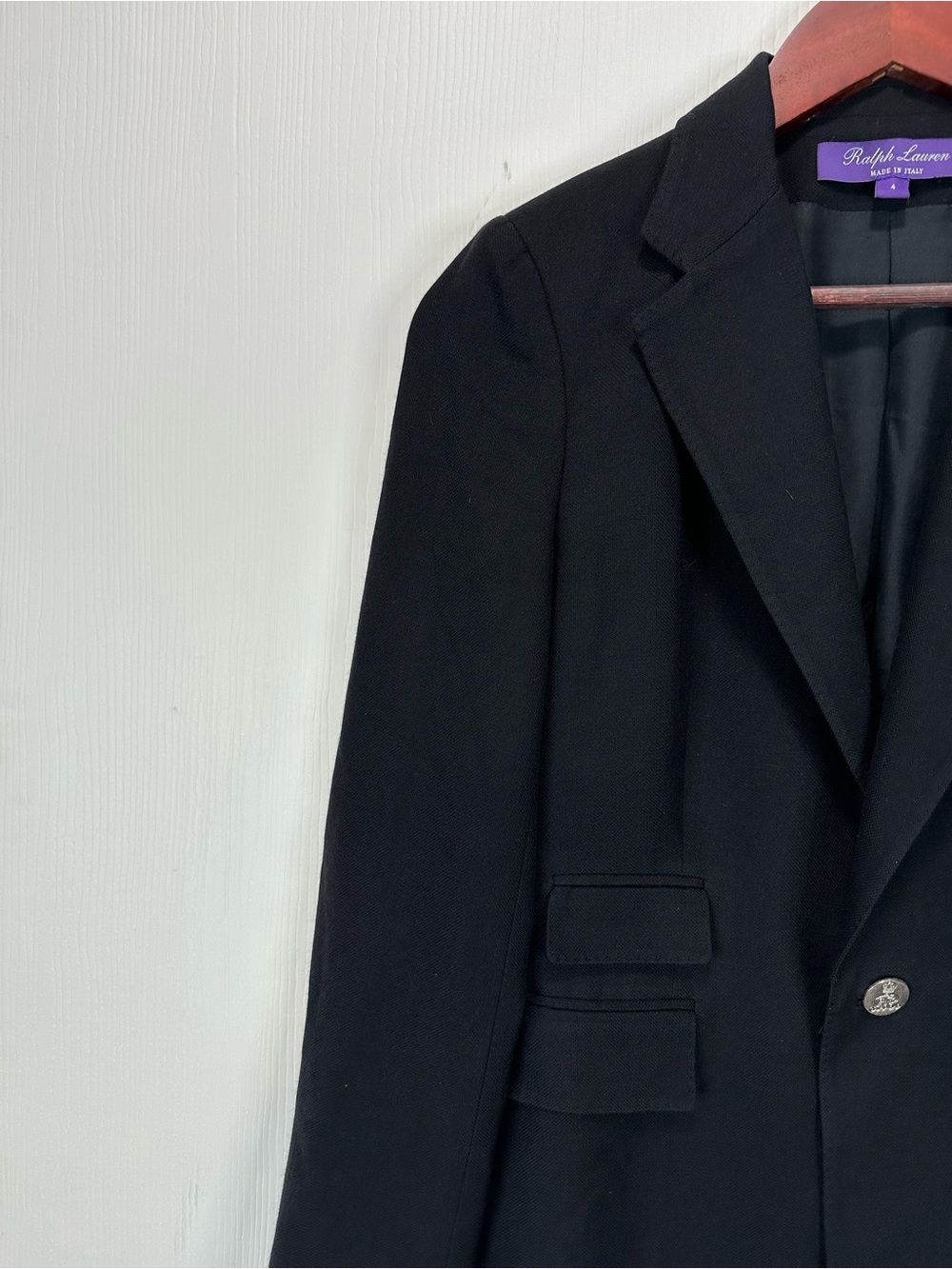 Ralph Lauren Purple label Parker Black Single-Button Blazer - Picture 3 of 10